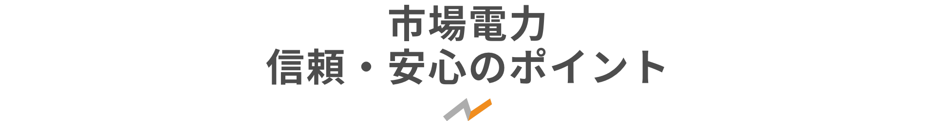 市場電力信頼・安心のポイント