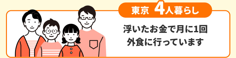 東京 4人暮らし